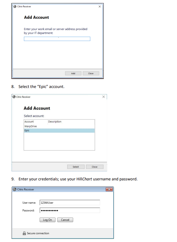 Linking Citrix to EPIC Connection CareDesk